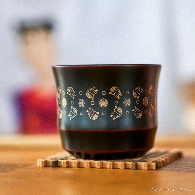 佐藤商事 川連漆器 × 蠟筆小新（黑） 2